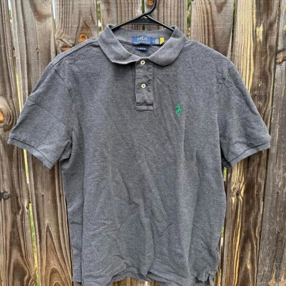 Polo Ralph Lauren Men's Grey Classic Fit Polo Shirt M